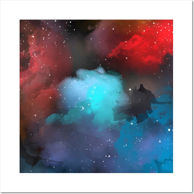 Cosmos Pattern Wall Art by aquariart